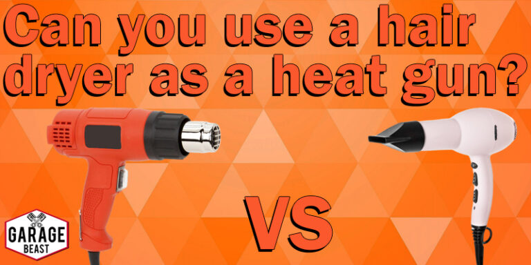 Can you use a hair dryer as a heat gun?