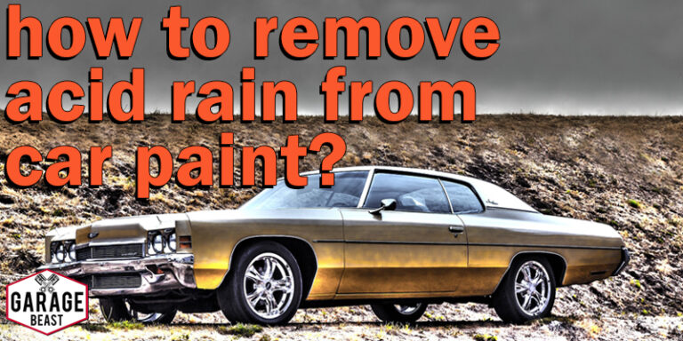 How to Remove acid rain from car