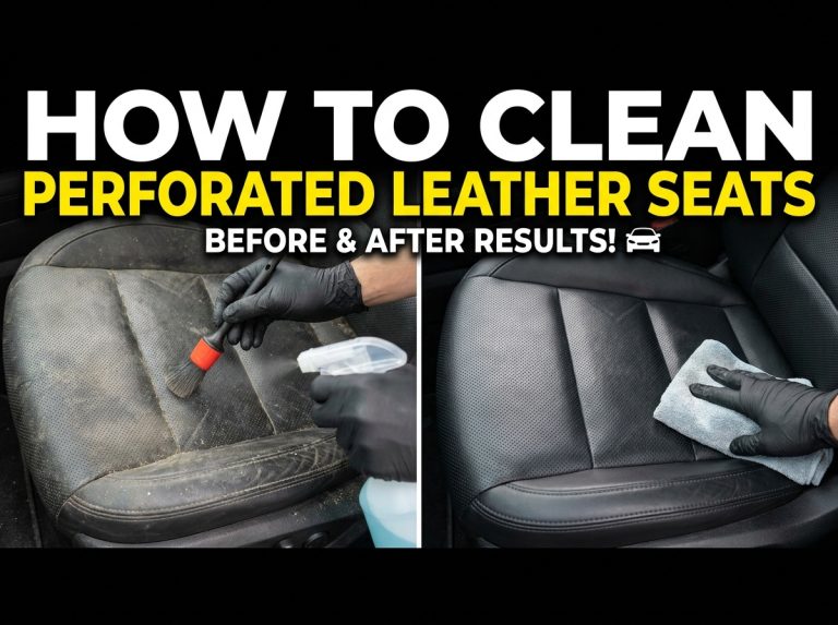 How To Clean Perforated Leather Car Seats?